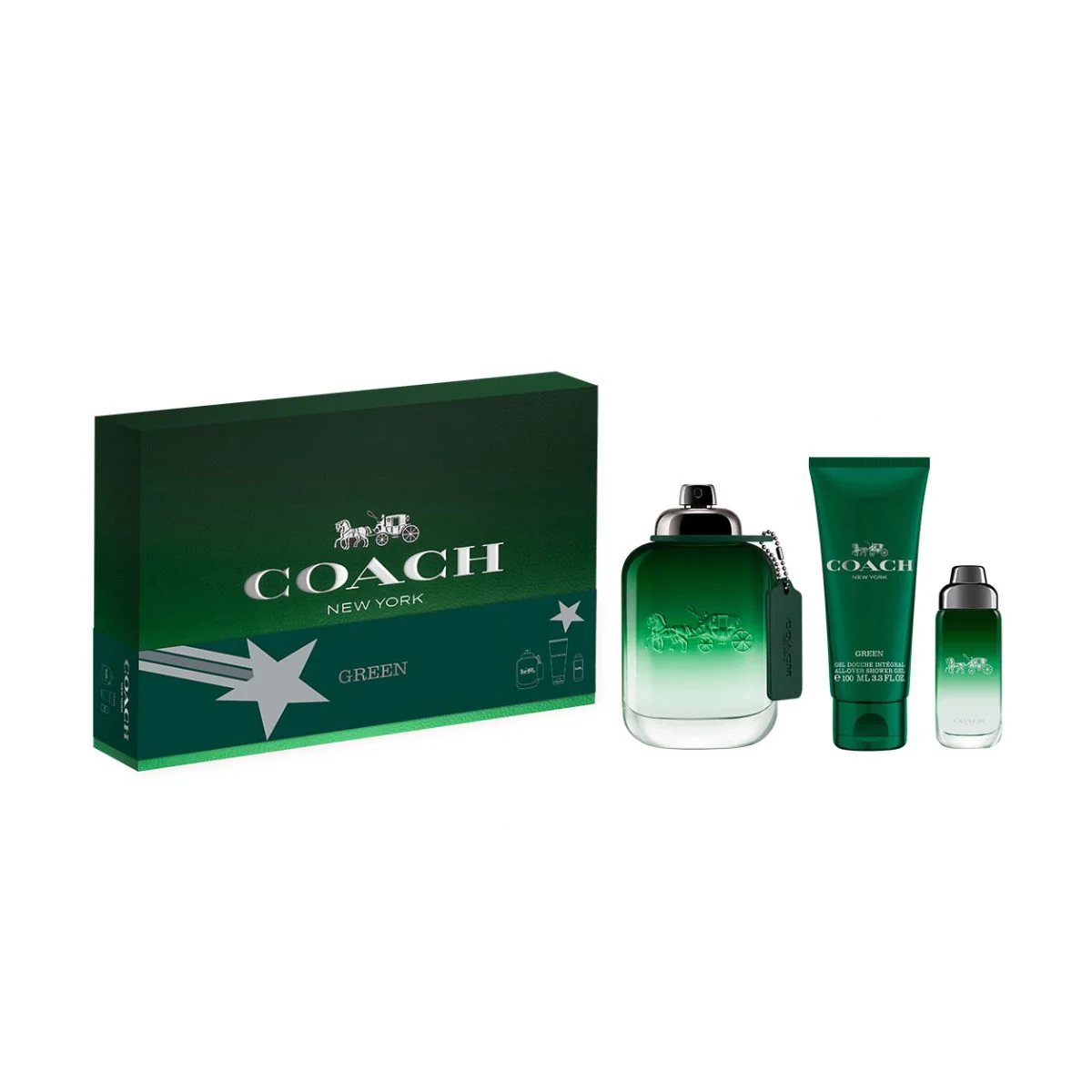 Coach New York Green Men Gift Set by Coach Eau de Toilette - Image 2