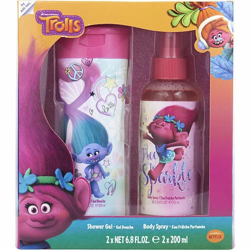 DreamWorks Trolls Kids Gift Set Body Spray & Shower Gel by Air Val