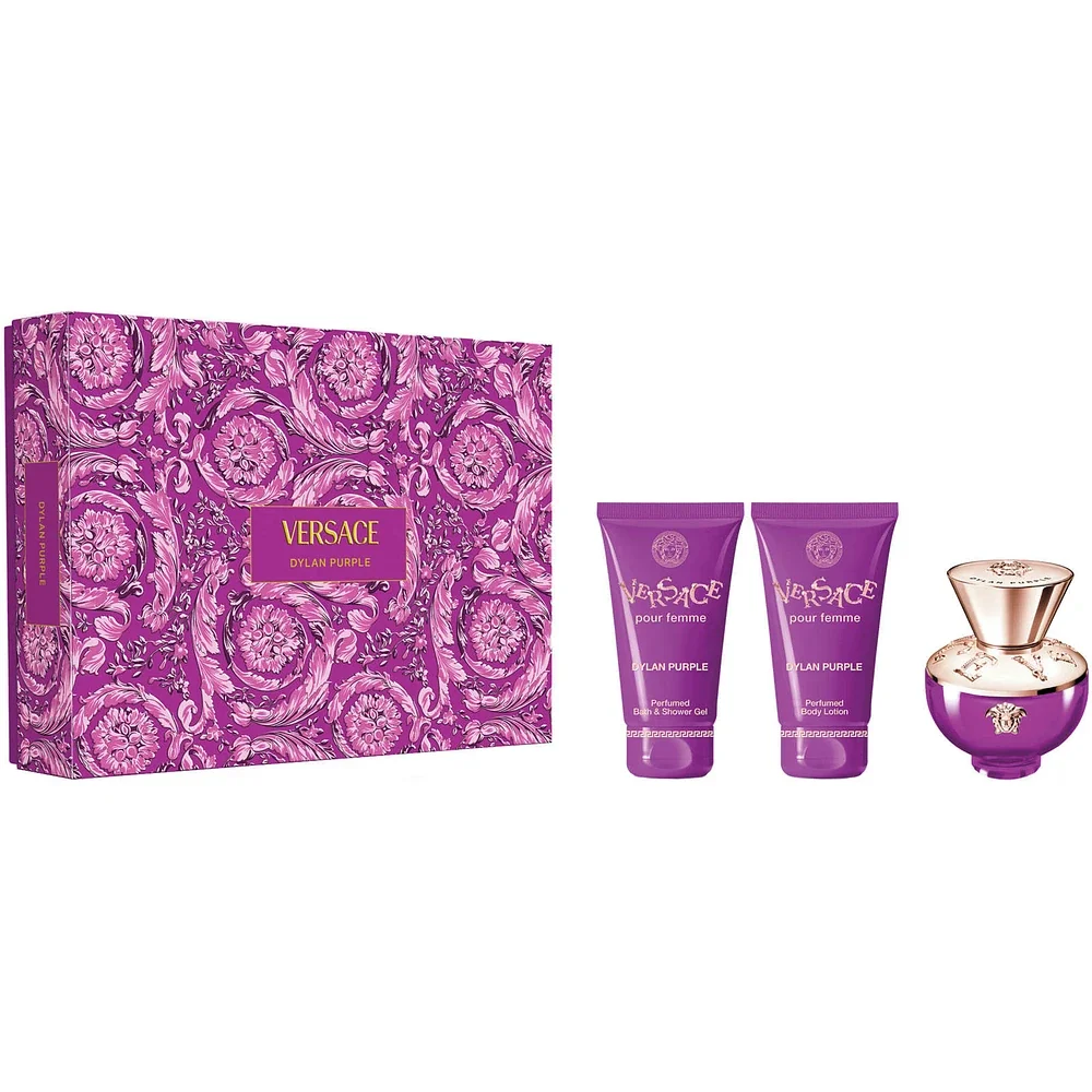 Dylan Purple Pour Femme Eau de Parfum 3PCS by Versace - Image 2