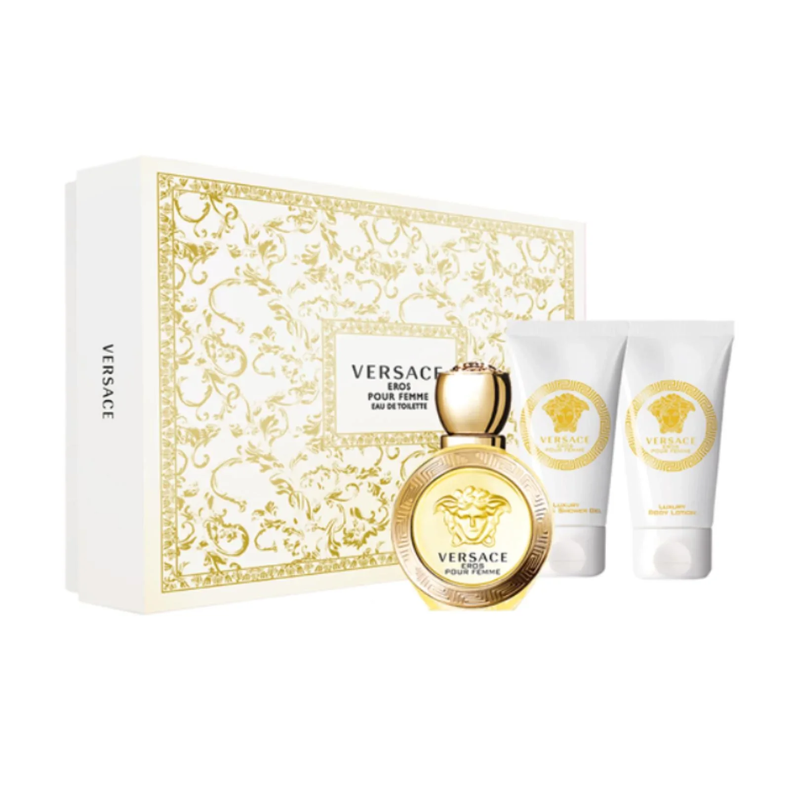 Eros Pour Femme Eau de Toilette 3PCS by Versace