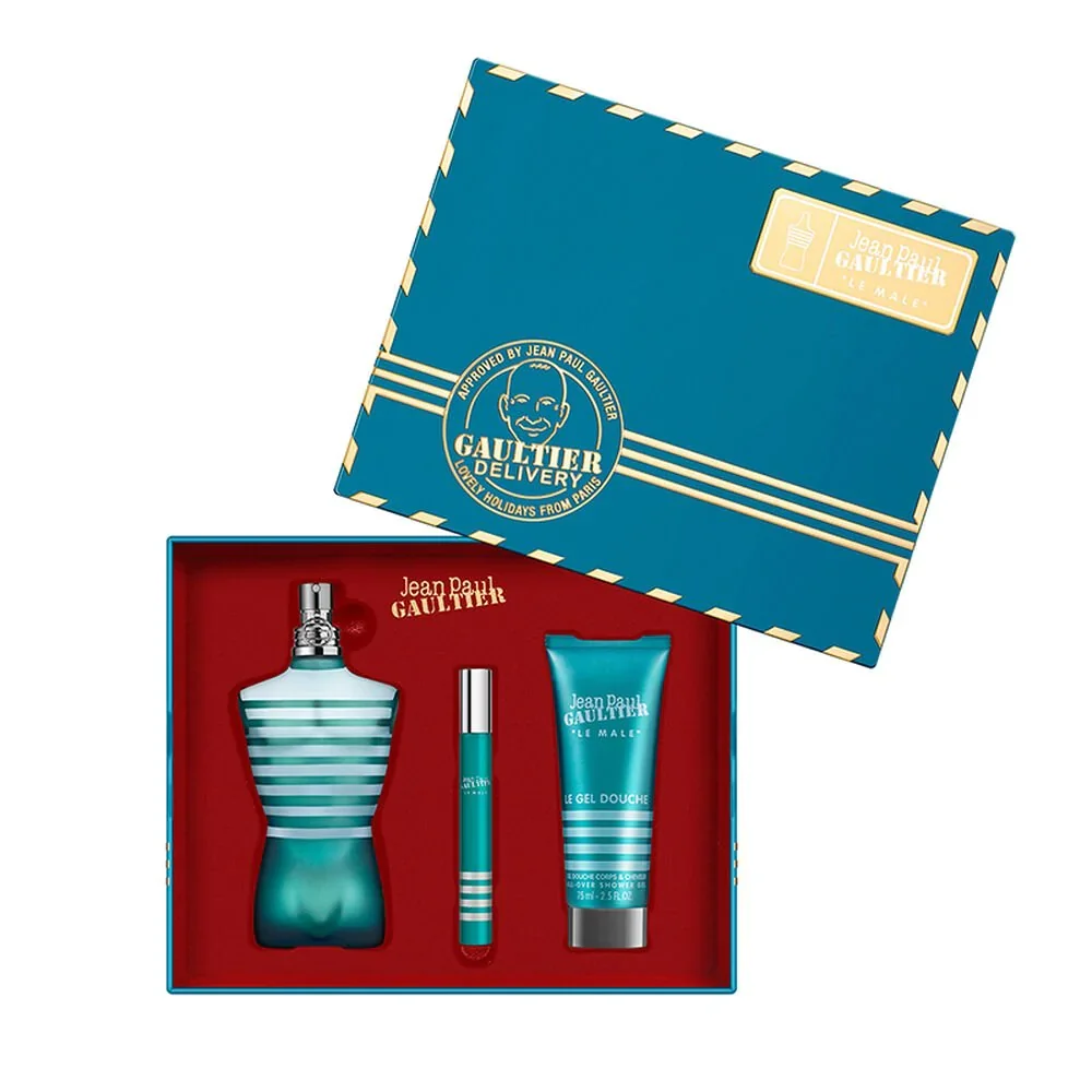 Jean Paul "Le Male" Men 3-Piece Gift Set by Jean Paul Gaultier Eau de Toilette